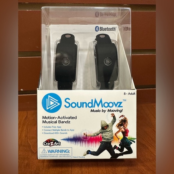 Motion-Activated Musical Bandz - Black - Picture 1 of 8